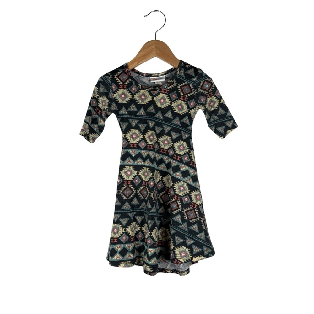 LuLaRoe Aztec Girls Dress Size 2